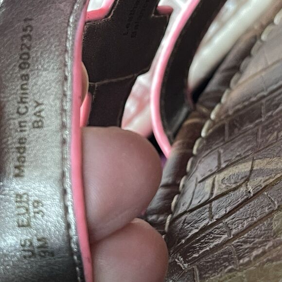 Sam Edelman Bay Flat Sandal Bright Pink Women’s Size 9 - Picture 9 of 9